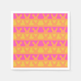 Ostersonnige Silhouette Serviette