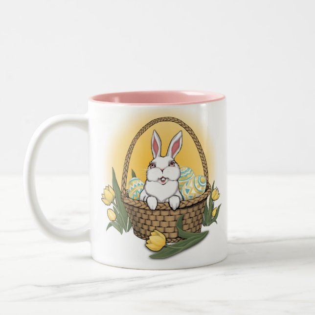 Ostersonnige Tasse Kaffee Cup Festlicher Sonnencup (Links)