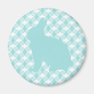 Ostersonnige Wirbel Magnet, Light Blue Magnet