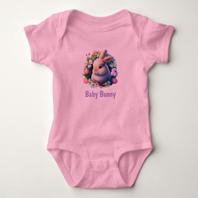 Ostersonniger Baby-Bodysuit für Mädchen Baby Strampler (Vorderseite)