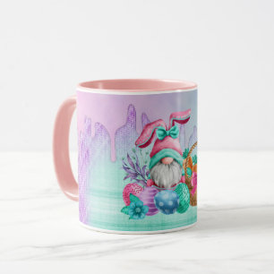 Ostersonniger Gnome mit Korbeiern Tasse