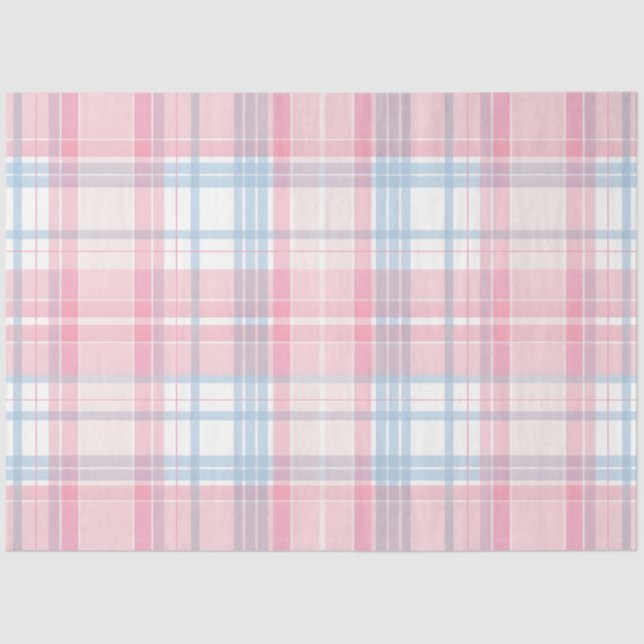 Ostersonniger Karierter Serie Design #5 Seidenpapier (Vorderseite)