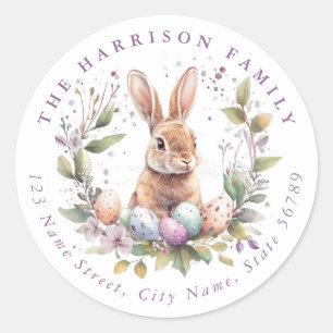 Ostersonniger Personalisierter Name Runde Sticker