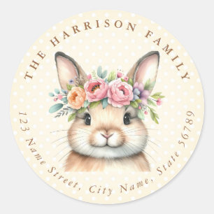 Ostersonniger Personalisierter Name Runde Sticker