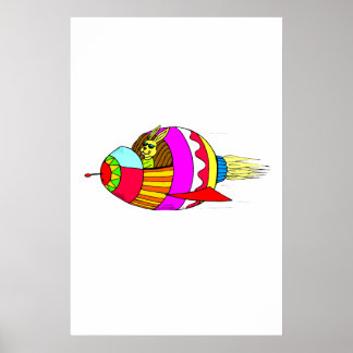 Ostersonniger Rocketeer Poster