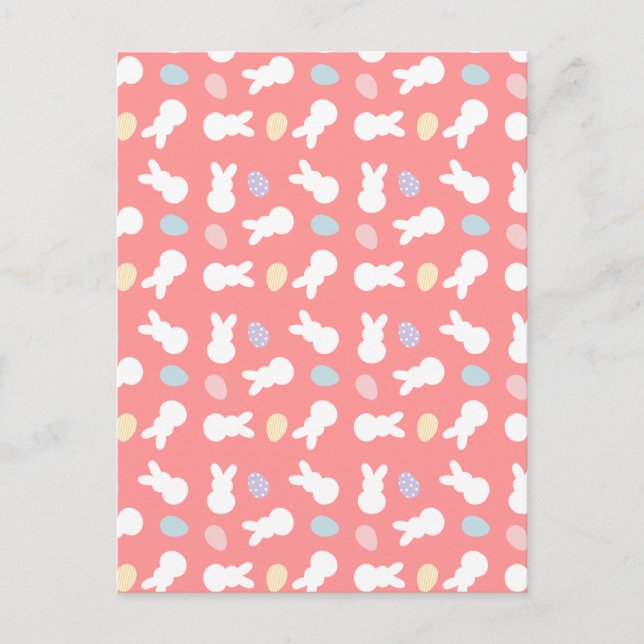 Ostersonniges, dekoriertes Eiermuster Postkarte (Vorderseite)