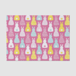 Ostersonniges Kaninchenmuster Seidenpapier