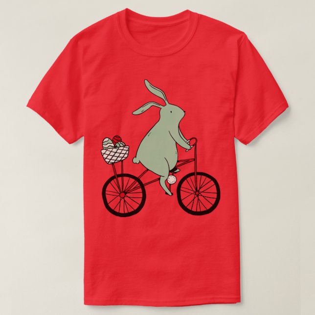 Ostersonniges Reitrad T-Shirt (Design vorne)