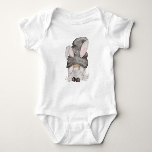 Ostersonnner Gnome Baby Bodysuit Baby Strampler (Vorderseite)