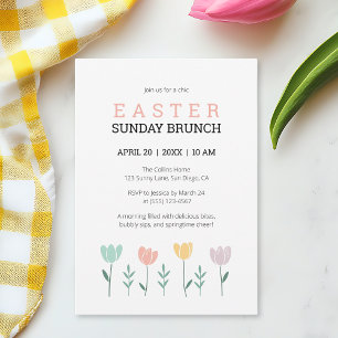 Ostersonntag Brunch Moderner Blumenkohl Niedlich B Einladung