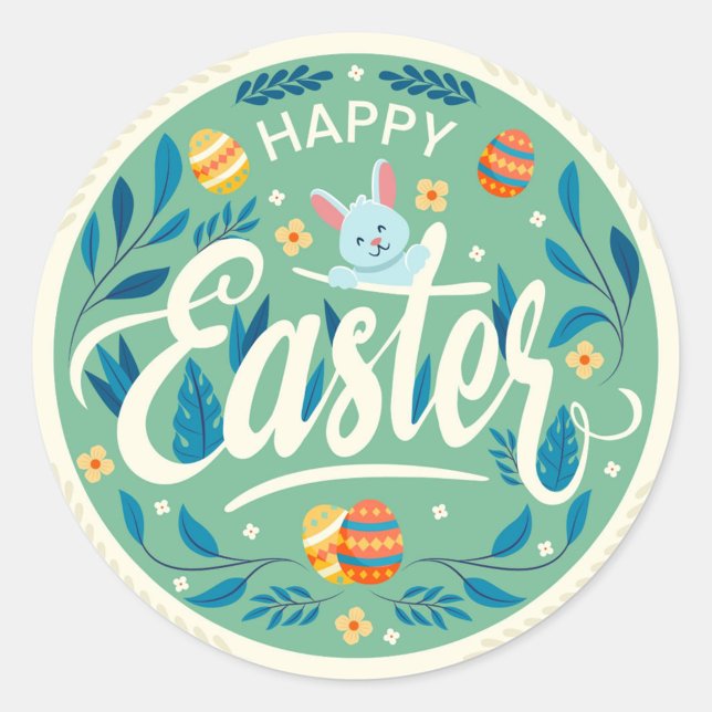 Ostersonntag Klassische Round Stickers (Festive Holiday Easter Stickers for Gifts!)