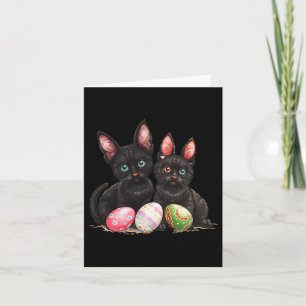 Ostersonntag Schwarze Katze Ostern Schwarze Katze Karte
