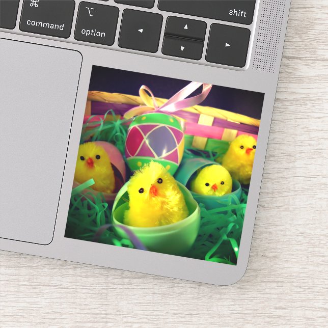 Osterstäbchen Aufkleber (Detail)