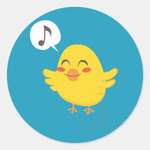 Osterstäbchen Runder Aufkleber