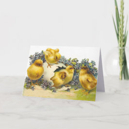 Osterstäbchen und vergiss mir Noten Feiertagskarte