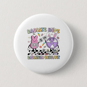 Osterstrahlende Hope Radiation Oncology Nurse Xray Button