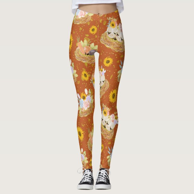 Ostertafel Leggings (Vorderseite)