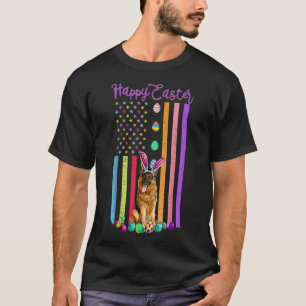 Ostertag Amerikanische Eier Fahne Deutscher Schäfe T-Shirt