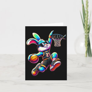 Ostertag Bunny Dunking Bysketbyll Shirts für Junge Karte