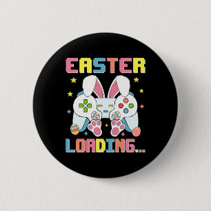 Ostertag Bunny Easter Laden Video Game Boys Gi Button