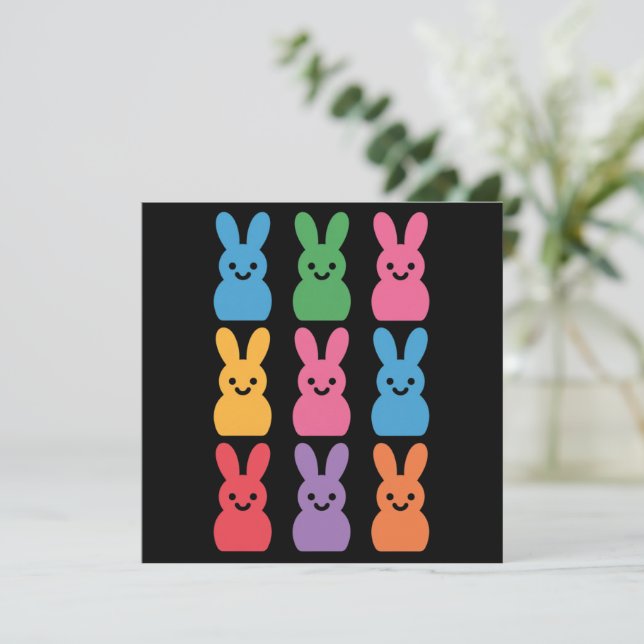 Ostertag Bunny Eggs Kariert Leopard (Stehend Vorderseite)