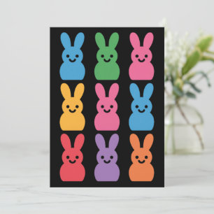 Ostertag Bunny Eggs Kariert Leopard Einladung