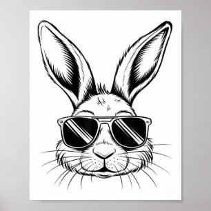Ostertag Coole Sonnenstrahlen mit Sungles Men Boys Poster