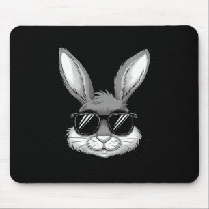 Ostertag Cooler Hasen-Gesicht Mit Sonnenbrille Män Mousepad