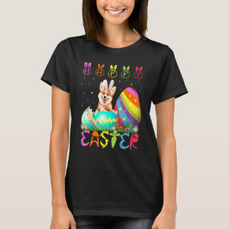 Ostertag Corgi Hund passende Familie Süße Ostern C T-Shirt