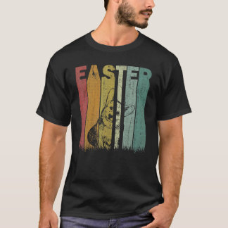 Ostertag Corgi Hund Retro-Grafik Lustiger Oster-Co T-Shirt