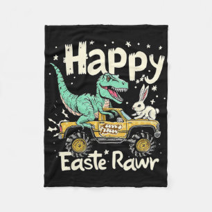 Ostertag Dinosaur Funny Happy Eastrawr T Rex Eas Fleecedecke