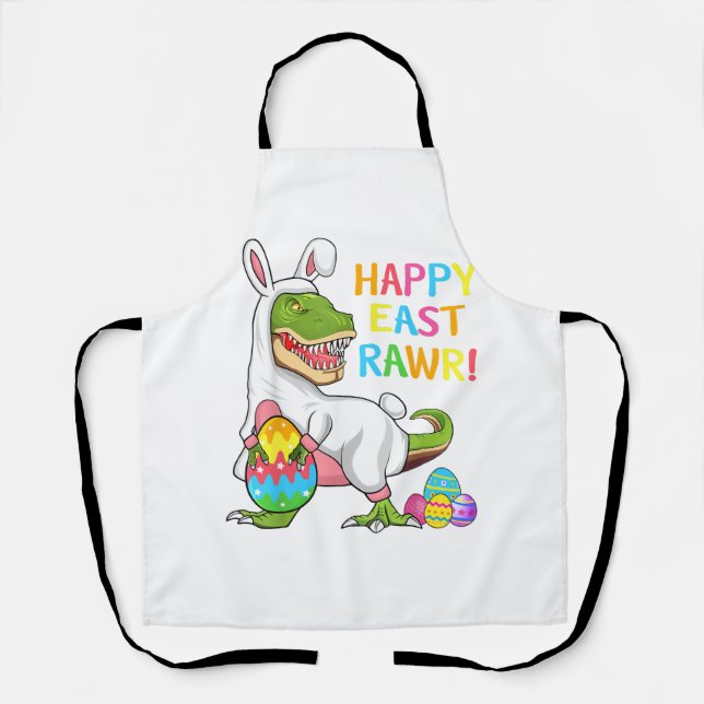 Ostertag Dinosaurier Lustig Happy Eastrawr T Rex O Schürze (Vorderseite)