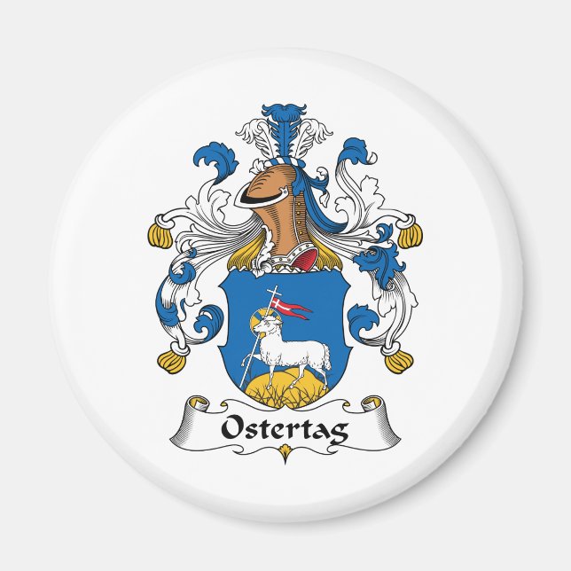Ostertag-Familienwappen Magnet (Vorne)