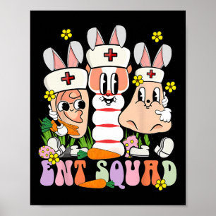 Ostertag-Hals-Nasen-Ohren-Arzt Krankenschwester Oh Poster