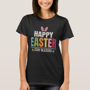 Ostertag-Hasen-Eier Kariert Leopard T-Shirt