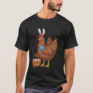 Ostertag Huhn mit Hasenohren Lustige Eier Weit T-Shirt