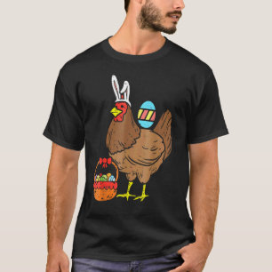 Ostertag Huhn mit Hasenohren Lustige Eier Weit T-Shirt