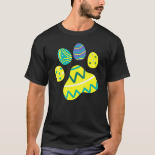 Ostertag Hund Katze Pfote Ostereier Hund Katze Hau T-Shirt