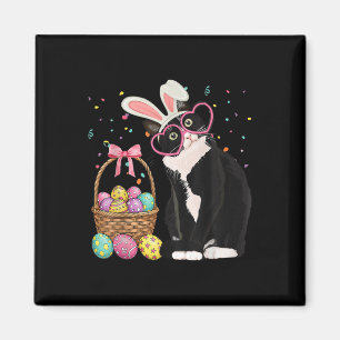 Ostertag Katze Bunny Ears Eier Grafische Männer Fr Magnet