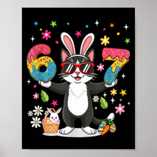 Ostertag Katze Eier Lustiger Hase Sechs Sieben 67 Poster