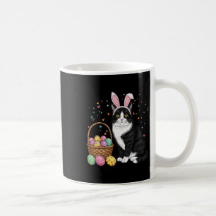 Ostertag Katze Hasenohren Eier Grafik Männer Fraue Kaffeetasse