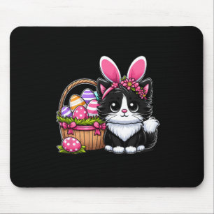 Ostertag Katze Hasenohren Eier Grafik Männer Fraue Mousepad