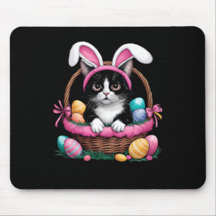 Ostertag Katzen-Hasenohren Eier Grafik Männer Frau Mousepad