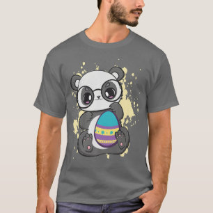 Ostertag Kleiner Panda mit Ei Jagd Frühjahr Anime T-Shirt