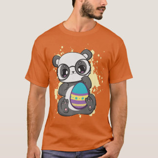 Ostertag Kleiner Panda mit Ei Jagd Frühjahr Anime T-Shirt