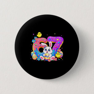 Ostertag Lustig 67 Six Seven Meme Süßes Kaninchen Button