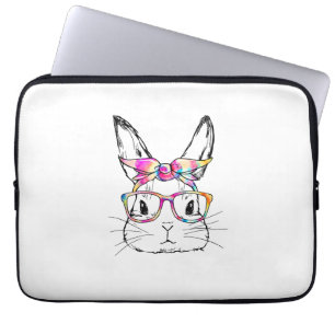Ostertag Niedlich Bunny Face Gefärbte Krawatte Bri Laptopschutzhülle