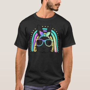 Ostertag Niedlich Bunny Face Gefärbte Krawatte Gla T-Shirt