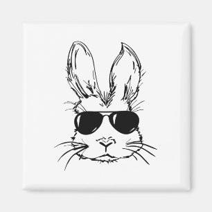 Ostertag Original Hasen Gesicht Mit Sonnenbrille M Magnet
