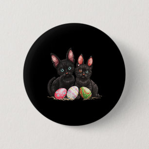 Ostertag Schwarze Katze Osterschwarze Katze Ostere Button